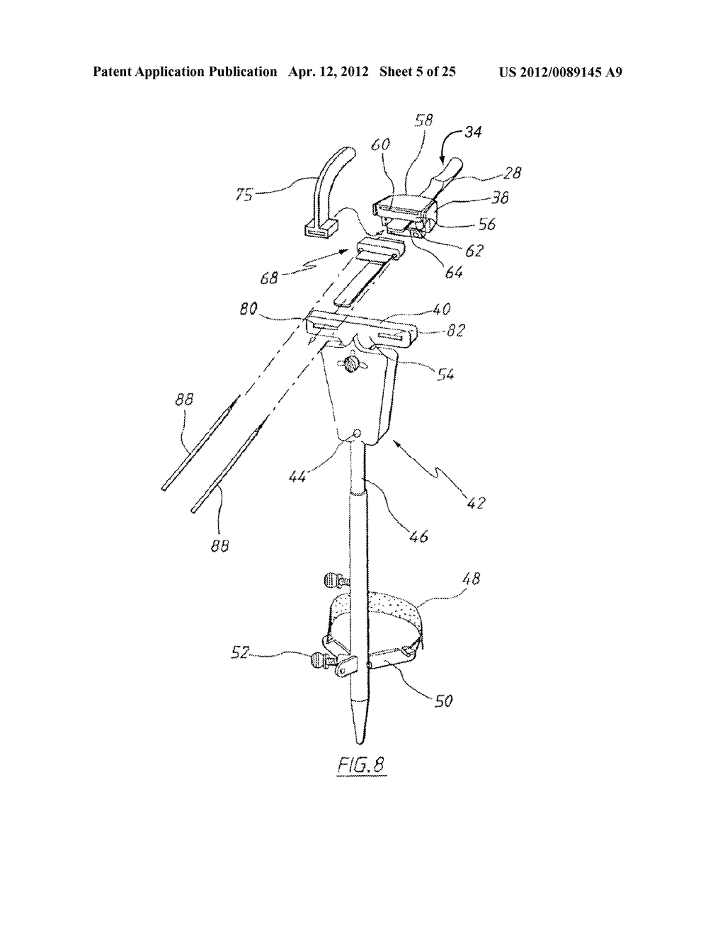 APPARATUS FOR USE IN ARTHROPLASTY ON A KNEE JOINT - diagram, schematic, and image 06