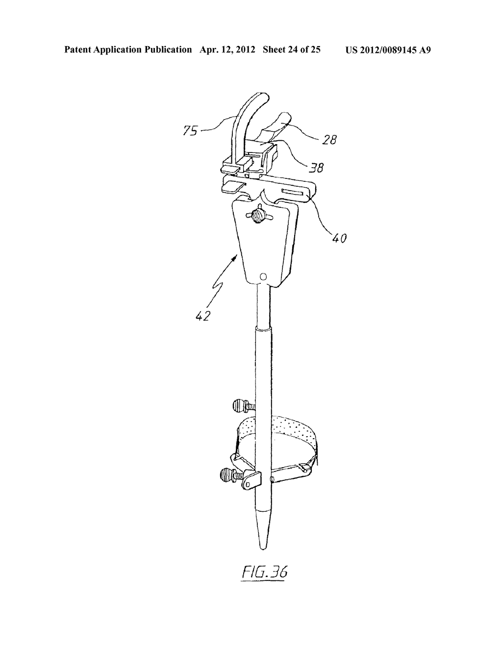 APPARATUS FOR USE IN ARTHROPLASTY ON A KNEE JOINT - diagram, schematic, and image 25