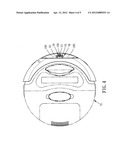 GUIDING DEVICE FOR GUIDING MOBILE ROBOTIC VACUUM CLEANER TO CHARGING BASE diagram and image