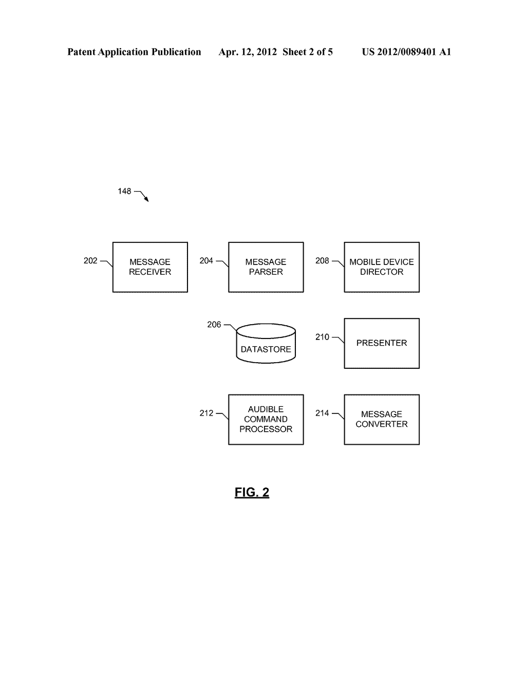 METHODS AND APPARATUS TO AUDIBLY PROVIDE MESSAGES IN A MOBILE DEVICE - diagram, schematic, and image 03