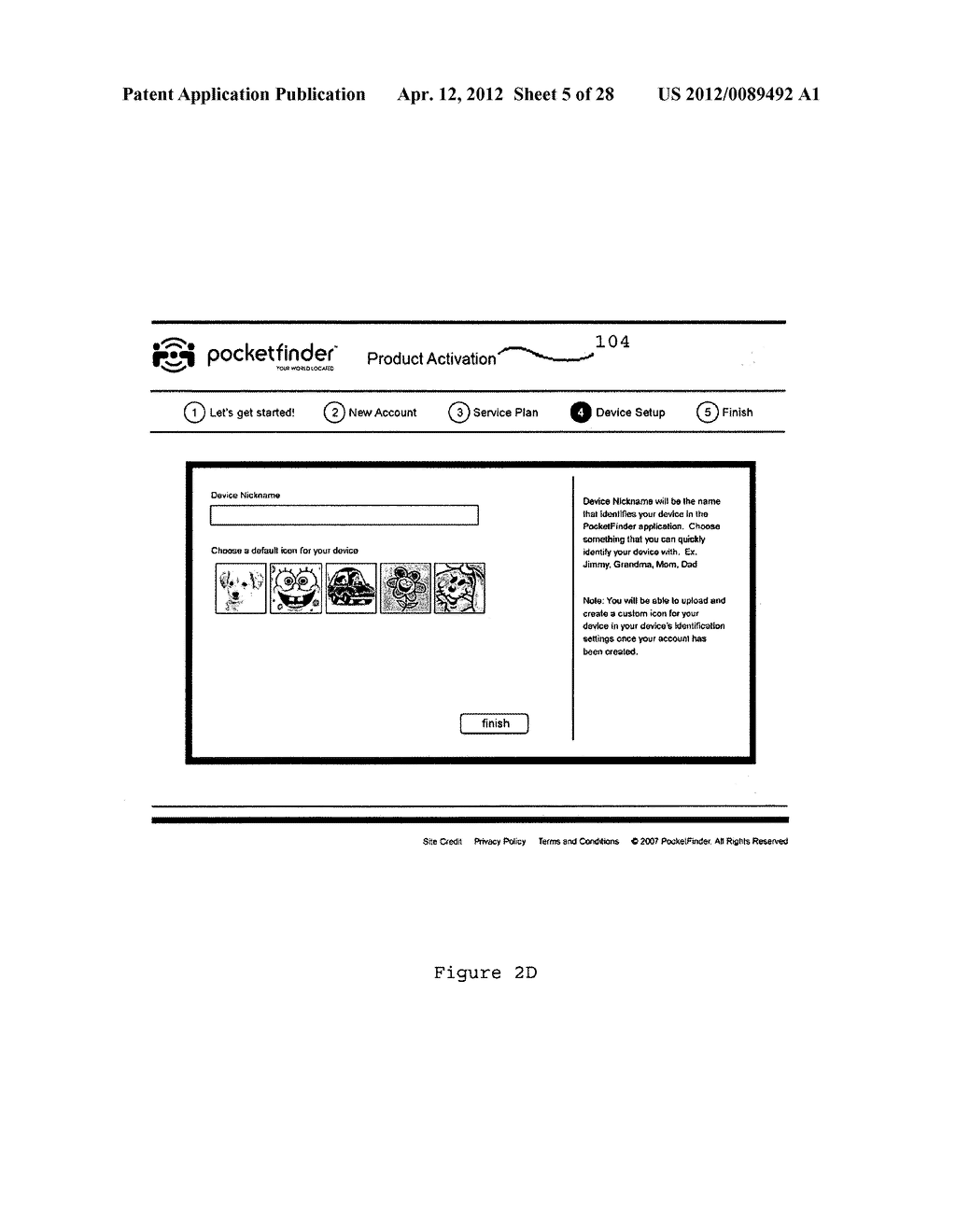 SYSTEM AND METHOD FOR CREATING AND MANAGING A PERSONALIZED WEB INTERFACE     FOR MONITORING LOCATION INFORMATION ON INDIVIDUALS AND OBJECTS USING     TRACKING DEVICES - diagram, schematic, and image 06