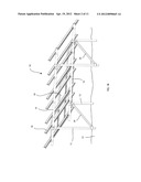 SOLAR ARRAY SUPPORT STRUCTURE WITH A TELESCOPIC WIND BRACE diagram and image