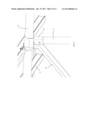 SOLAR ARRAY SUPPORT STRUCTURE WITH A TELESCOPIC WIND BRACE diagram and image