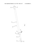 SOLAR ARRAY SUPPORT STRUCTURE WITH A TELESCOPIC WIND BRACE diagram and image