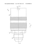 BREAKAWAY THREAD-LOCK QUICK CONNECT/DISCONNECT COUPLING diagram and image