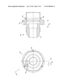 BREAKAWAY THREAD-LOCK QUICK CONNECT/DISCONNECT COUPLING diagram and image