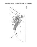 DEVICE AND METHOD FOR DISCHARGING ELONGATE, COARSE BULK PRODUCTS AND FOR     THEIR FURTHER TRANSPORT diagram and image