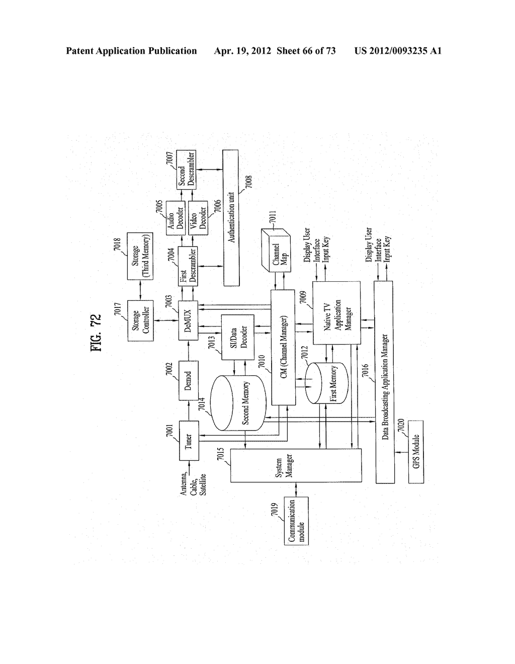 DIGITAL BROADCASTING SYSTEM AND DATA PROCESSING METHOD - diagram, schematic, and image 67