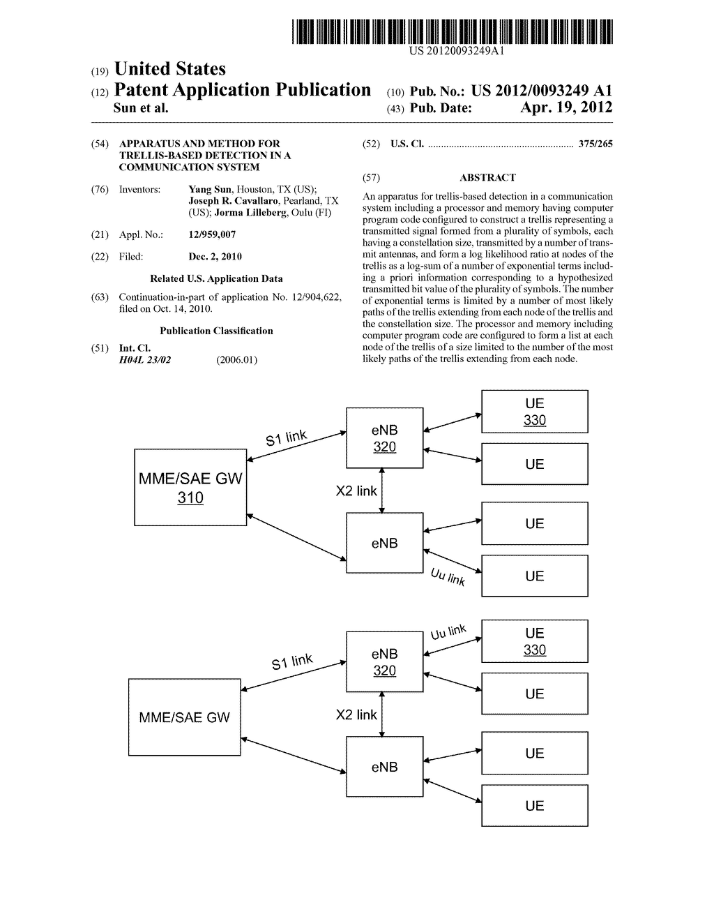 Apparatus and Method for Trellis-Based Detection in a Communication System - diagram, schematic, and image 01