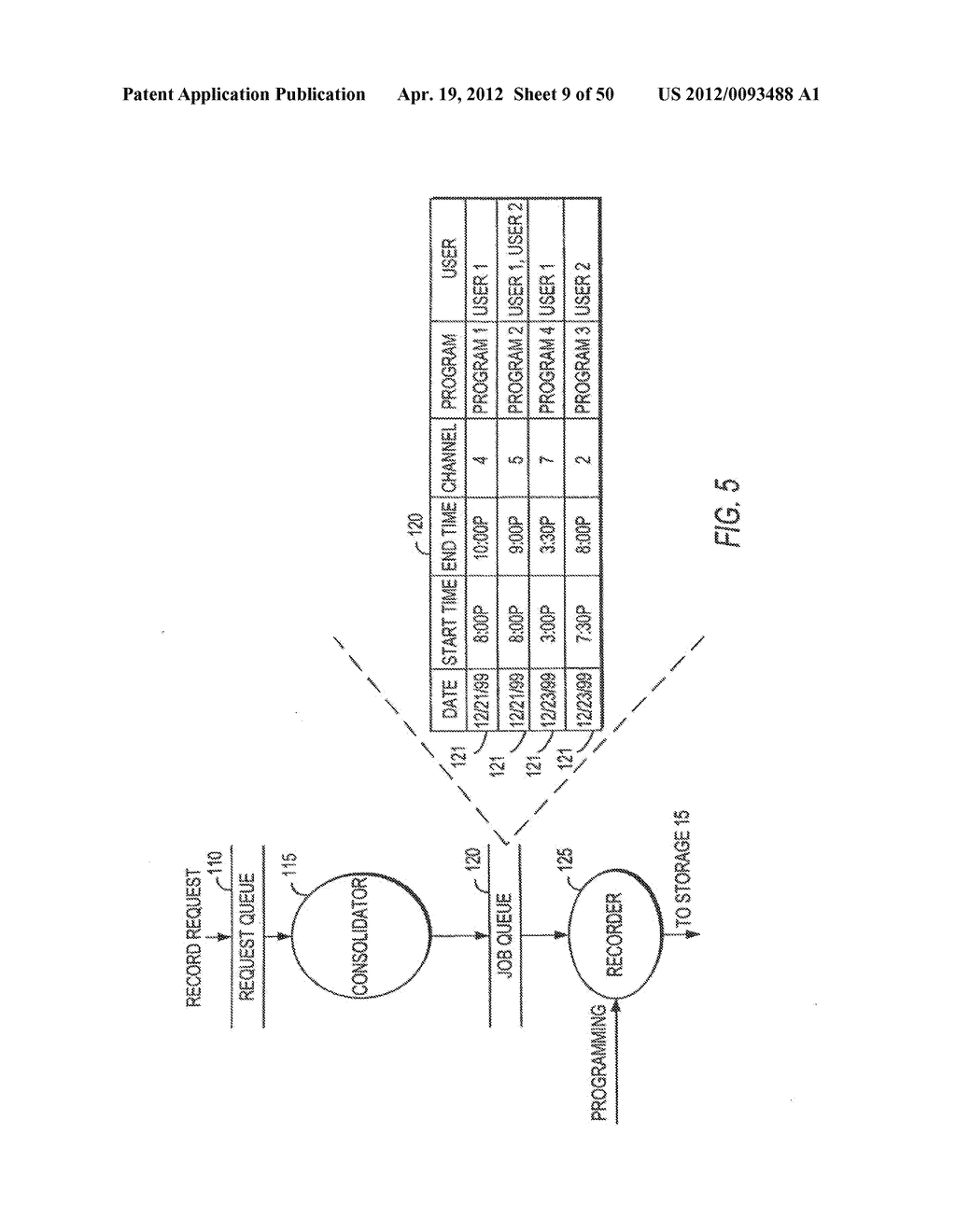 CLIENT-SERVER BASED INTERACTIVE TELEVISION GUIDE WITH SERVER RECORDING - diagram, schematic, and image 10