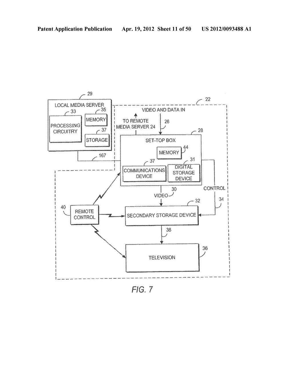 CLIENT-SERVER BASED INTERACTIVE TELEVISION GUIDE WITH SERVER RECORDING - diagram, schematic, and image 12