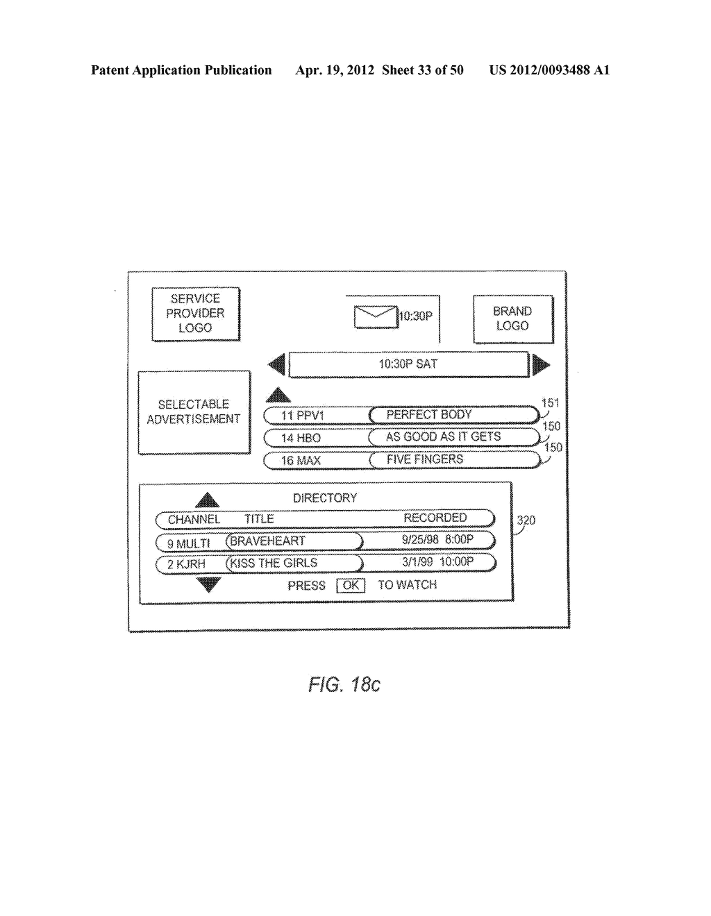 CLIENT-SERVER BASED INTERACTIVE TELEVISION GUIDE WITH SERVER RECORDING - diagram, schematic, and image 34