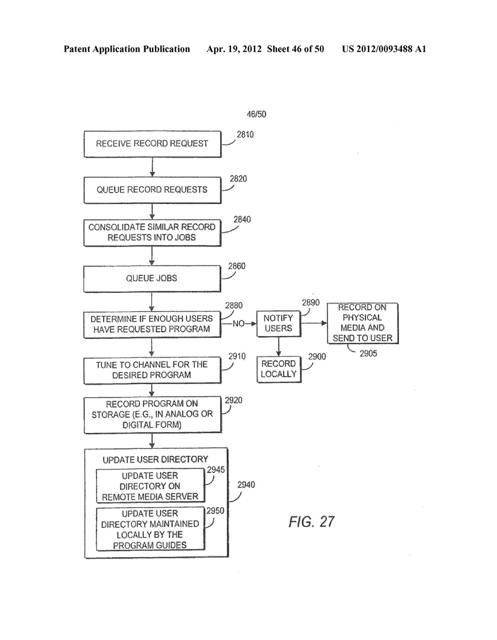 CLIENT-SERVER BASED INTERACTIVE TELEVISION GUIDE WITH SERVER RECORDING - diagram, schematic, and image 47