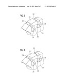 Rotor blade for an axial flow turbomachine and mounting for such a rotor     blade diagram and image