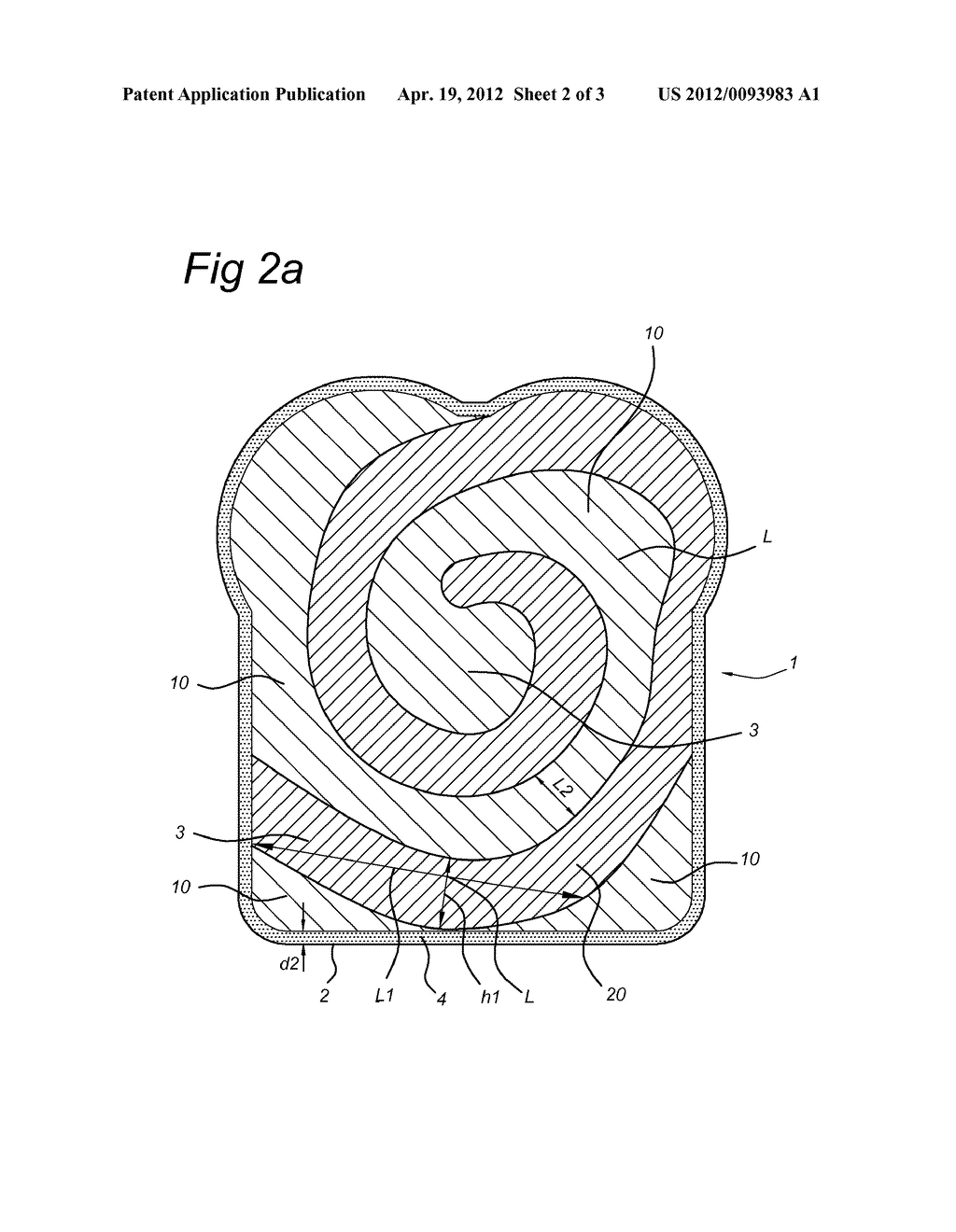 FLOUR-BASED FOOD PRODUCT WITH INHOMOGENEOUS TASTANT BULK DISTRIBUTION AND     METHOD FOR MAKING SUCH FOOD PRODUCT - diagram, schematic, and image 03