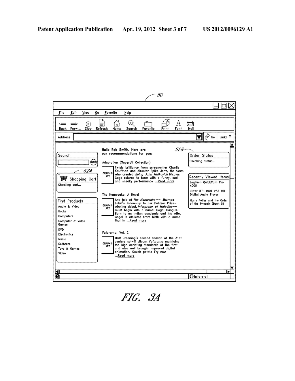 SYSTEM AND METHODS FOR UPDATING CLIENT-SIDE DISPLAYS OF PAGES - diagram, schematic, and image 04