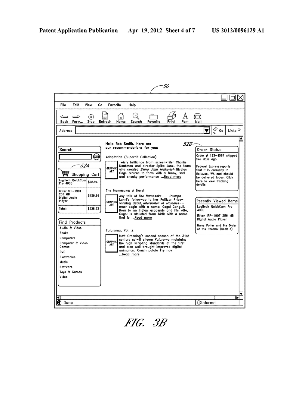 SYSTEM AND METHODS FOR UPDATING CLIENT-SIDE DISPLAYS OF PAGES - diagram, schematic, and image 05