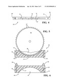 ARTICLE AND CORRESPONDING KIT INCLUDING AN ARTICLE FOR RECEIVING AND     SUPPORTING AN INSERTING PORTION OF A CIRCULAR SAW BLADE AND A ROUTER BIT     IN IMMERSING FASHION WITHIN A VOLUME OF A CLEANING FLUID diagram and image
