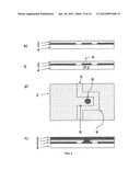 METHOD FOR THE PRODUCTION AND SERIES CONNECTION OF STRIP-SHAPED ELEMENTS     ON A SUBSTRATE diagram and image