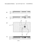 METHOD FOR THE PRODUCTION AND SERIES CONNECTION OF STRIP-SHAPED ELEMENTS     ON A SUBSTRATE diagram and image