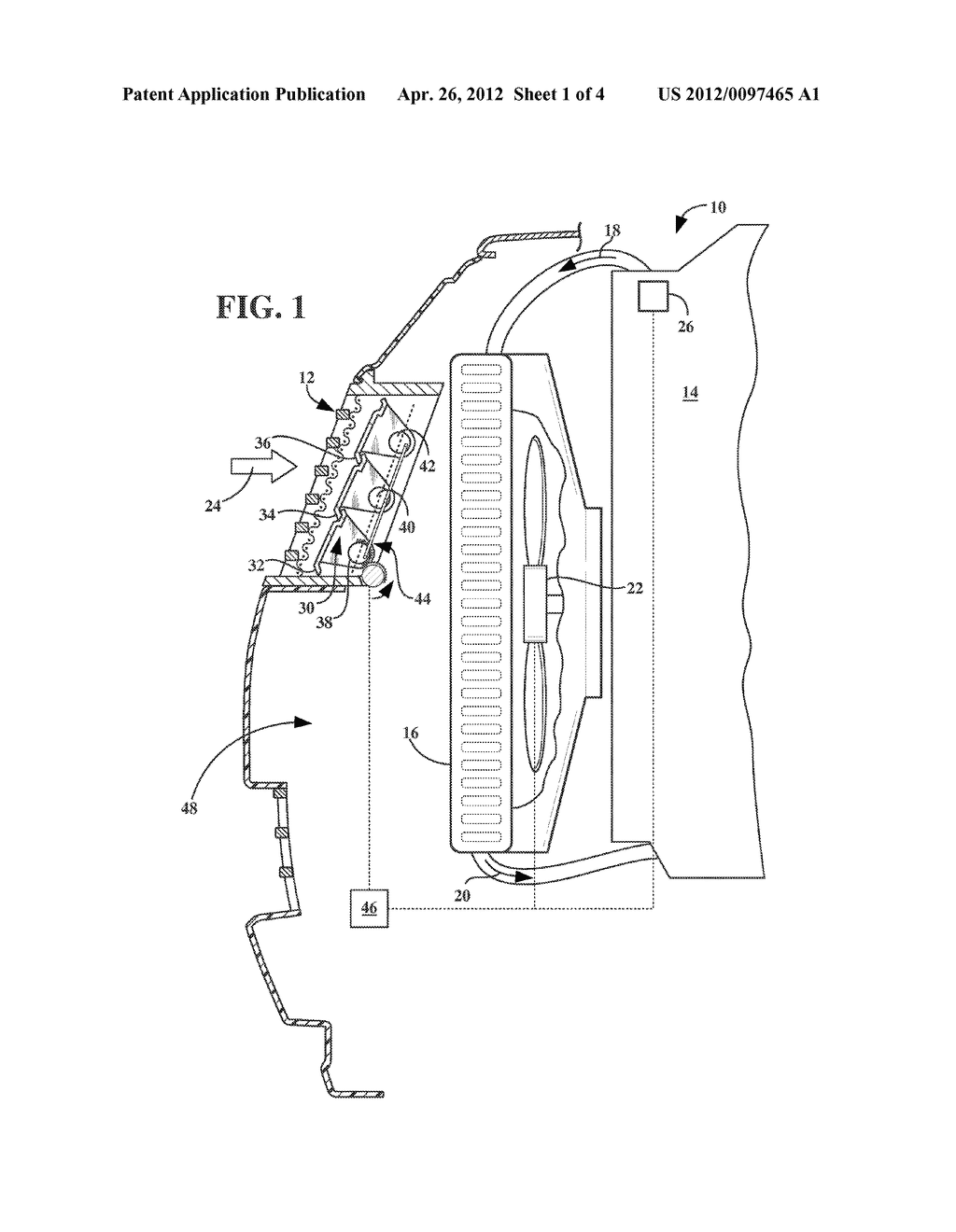 SYSTEM AND METHOD FOR CONTROLLING A SHUTTER IN A VEHICLE VIA A COOLING FAN     DUTY-CYCLE - diagram, schematic, and image 02