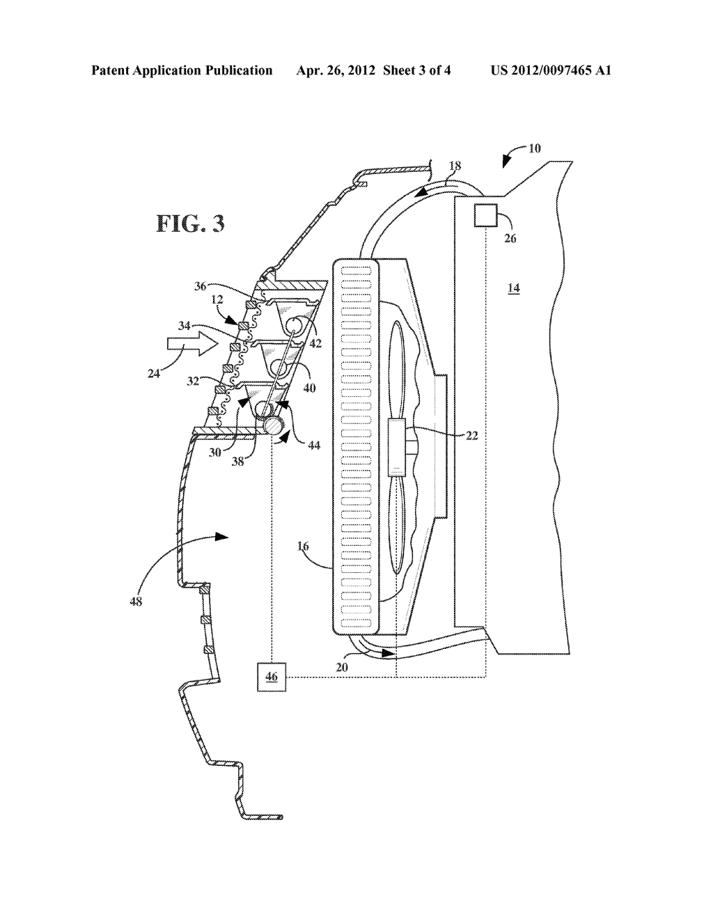SYSTEM AND METHOD FOR CONTROLLING A SHUTTER IN A VEHICLE VIA A COOLING FAN     DUTY-CYCLE - diagram, schematic, and image 04
