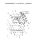 AUTO-RACK RAILROAD CAR VEHICLE WHEEL CHOCK HANGER diagram and image