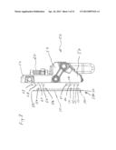 AUTO-RACK RAILROAD CAR VEHICLE WHEEL CHOCK HANGER diagram and image