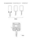 METHOD OF TRANSMITTING INFORMATION FROM A CARD READER WITH A POWER SUPPLY     AND WAKE-UP CIRCUIT TO A MOBILE DEVICE diagram and image