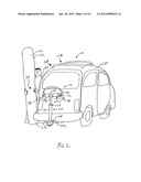 Hitch-mounted Telescopic Rack and Method of Use diagram and image