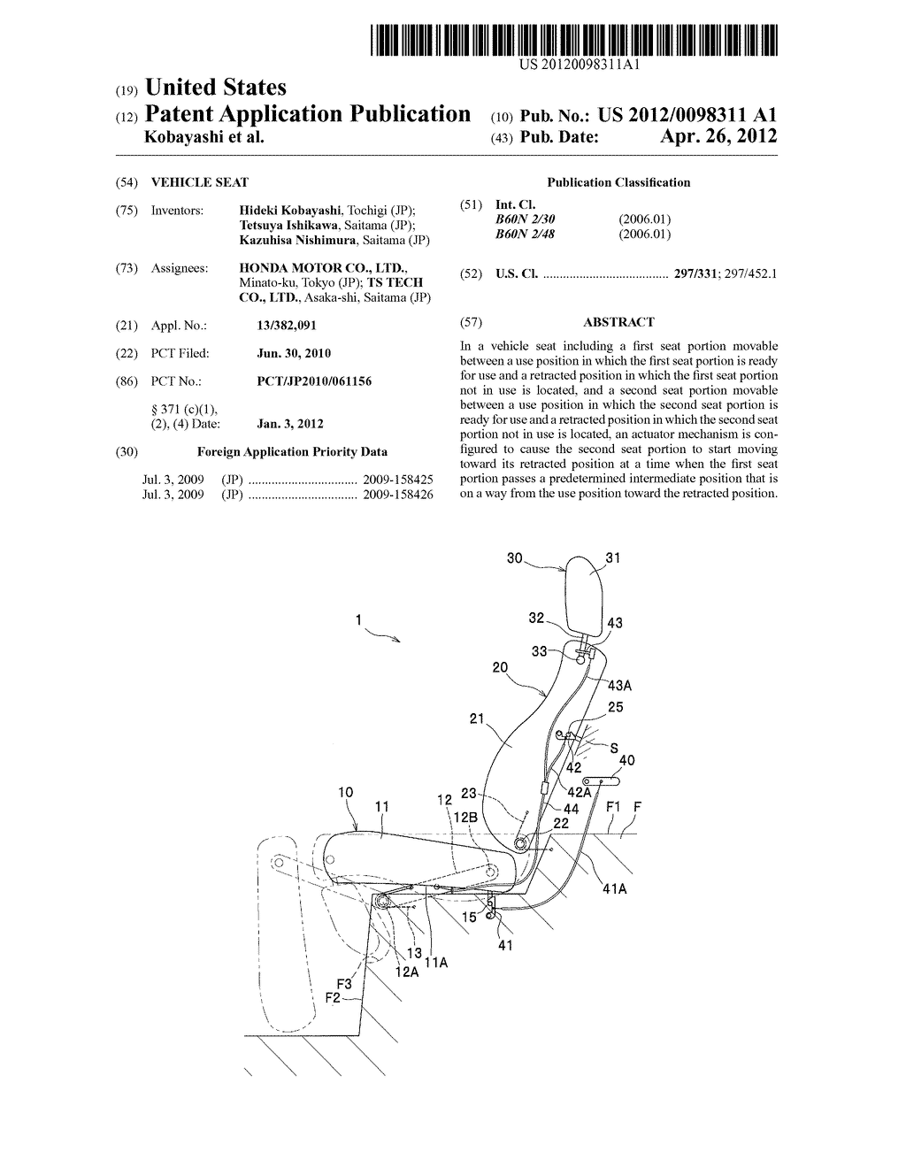 VEHICLE SEAT - diagram, schematic, and image 01