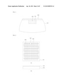 COMMUNICATION DEVICE FOR A VEHICLE, ROOM MIRROR STRUCTURE INCLUDED IN THE     SAME AND SHADE BAND CONNECTED ELECTRICALLY TO THE ROOM MIRROR STRUCTURE diagram and image