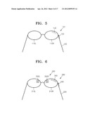 EYEWEAR, THREE-DIMENSIONAL IMAGE DISPLAY SYSTEM EMPLOYING THE SAME, AND     METHOD OF ALLOWING VIEWING OF IMAGE diagram and image