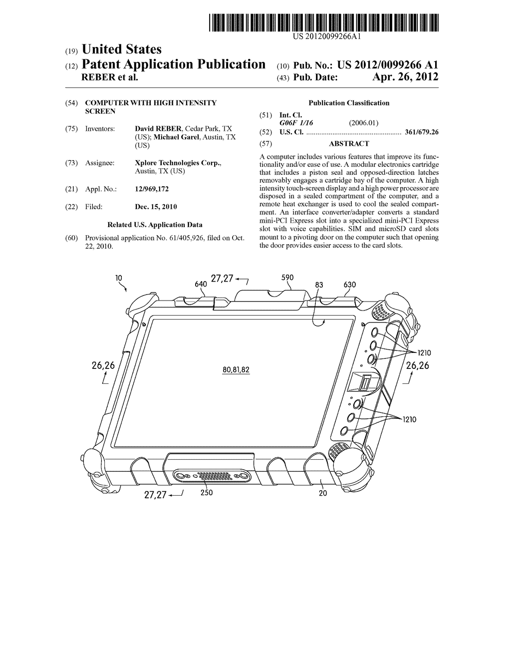 COMPUTER WITH HIGH INTENSITY SCREEN - diagram, schematic, and image 01