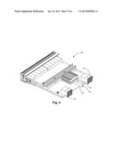 RETENTION-EXTRACTION DEVICE FOR REMOVABLE CARDS IN A CHASSIS diagram and image