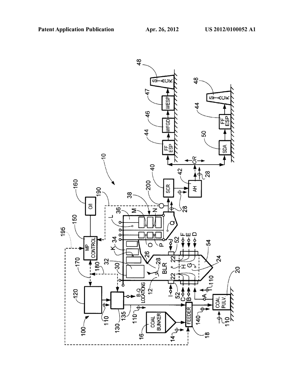 SYSTEM AND METHOD FOR PROTECTION OF SCR CATALYST AND CONTROL OF MULTIPLE     EMISSIONS - diagram, schematic, and image 02