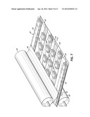 Method of Making Multi-Layered Product Having Spaced Honeycomb Core     Sections diagram and image