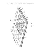 Method of Making Multi-Layered Product Having Spaced Honeycomb Core     Sections diagram and image