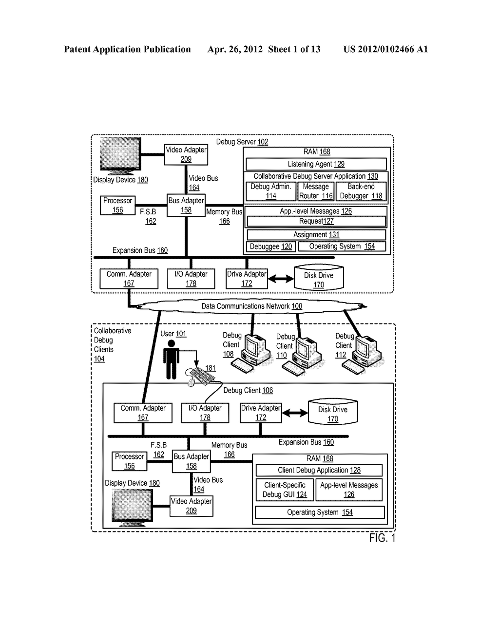 Collaborative Software Debugging In A Distributed System With Graphic     Representation Of Source Code Ownership Assignments - diagram, schematic, and image 02