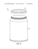 PLASTIC CONTAINER WITH REINFORCED BASE AND CLOSURE AND SYSTEM AND METHOD     OF MAKING SAME diagram and image