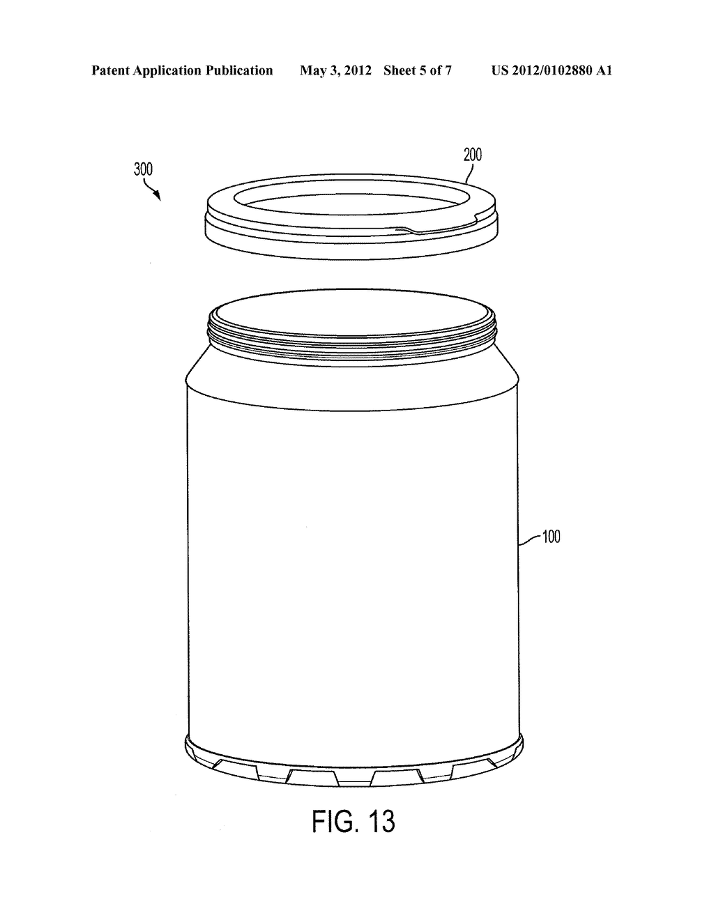 PLASTIC CONTAINER WITH REINFORCED BASE AND CLOSURE AND SYSTEM AND METHOD     OF MAKING SAME - diagram, schematic, and image 06