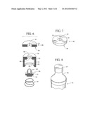 Spring loaded fluid safety dispenser system diagram and image