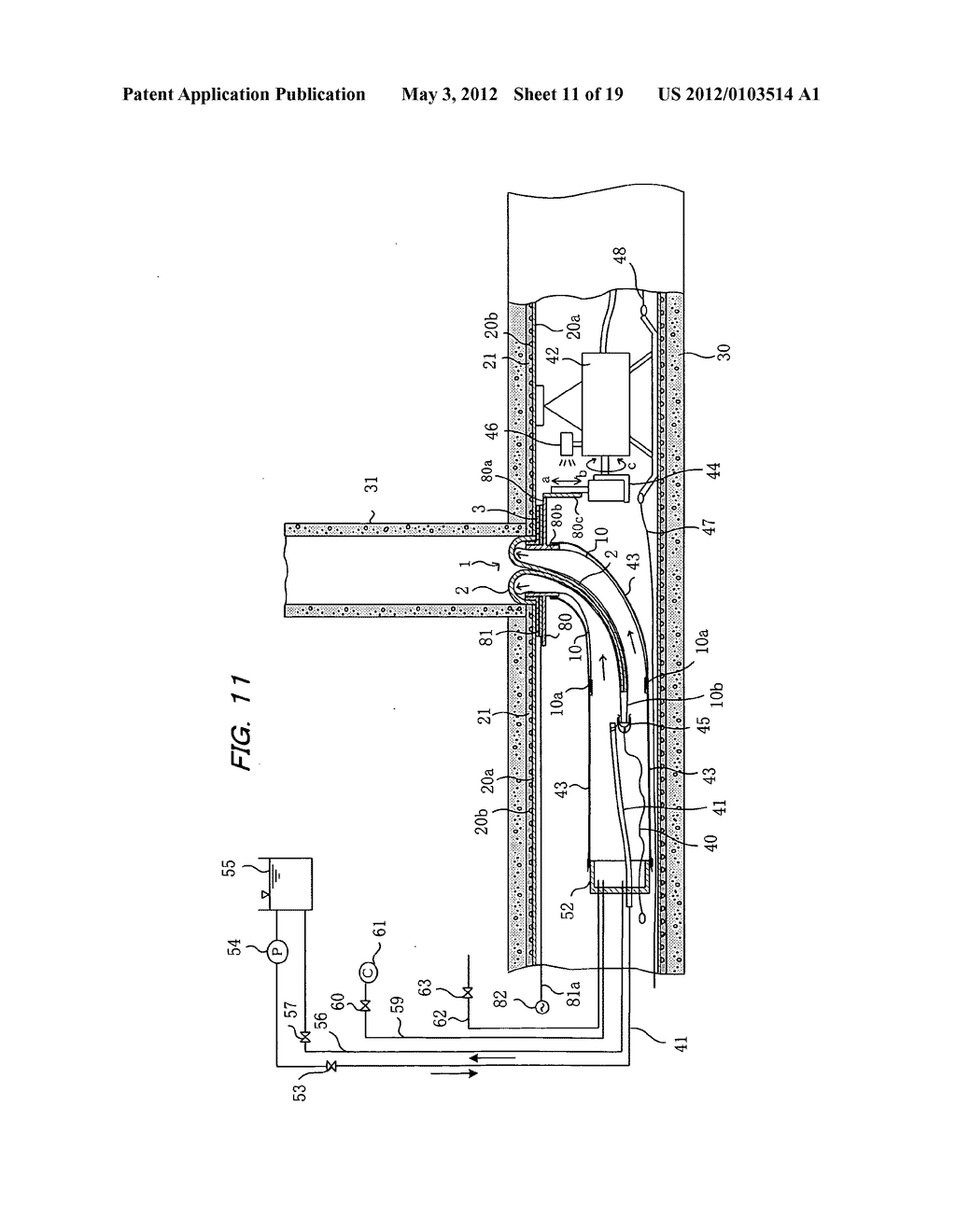 Lateral pipe lining method and lateral pipe lining apparatus - diagram, schematic, and image 12