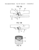 CUTTING ELEMENT STRUCTURE WITH SLOPED SUPERABRASIVE LAYER diagram and image