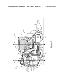 DIESEL PARTICULATE FILTER PACKAGING AND METHOD OF DIRECTING AIRFLOW IN A     SKID STEER MACHINE diagram and image