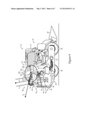 DIESEL PARTICULATE FILTER PACKAGING AND METHOD OF DIRECTING AIRFLOW IN A     SKID STEER MACHINE diagram and image