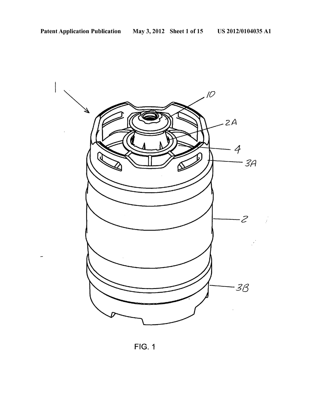 Reusable beer keg - diagram, schematic, and image 02