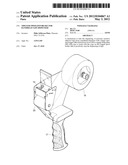 Trigger operated brake for handheld tape dispenser diagram and image