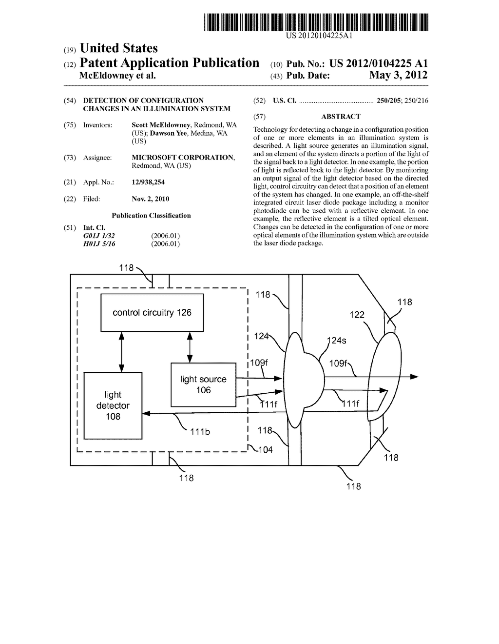 DETECTION OF CONFIGURATION CHANGES IN AN ILLUMINATION SYSTEM - diagram, schematic, and image 01