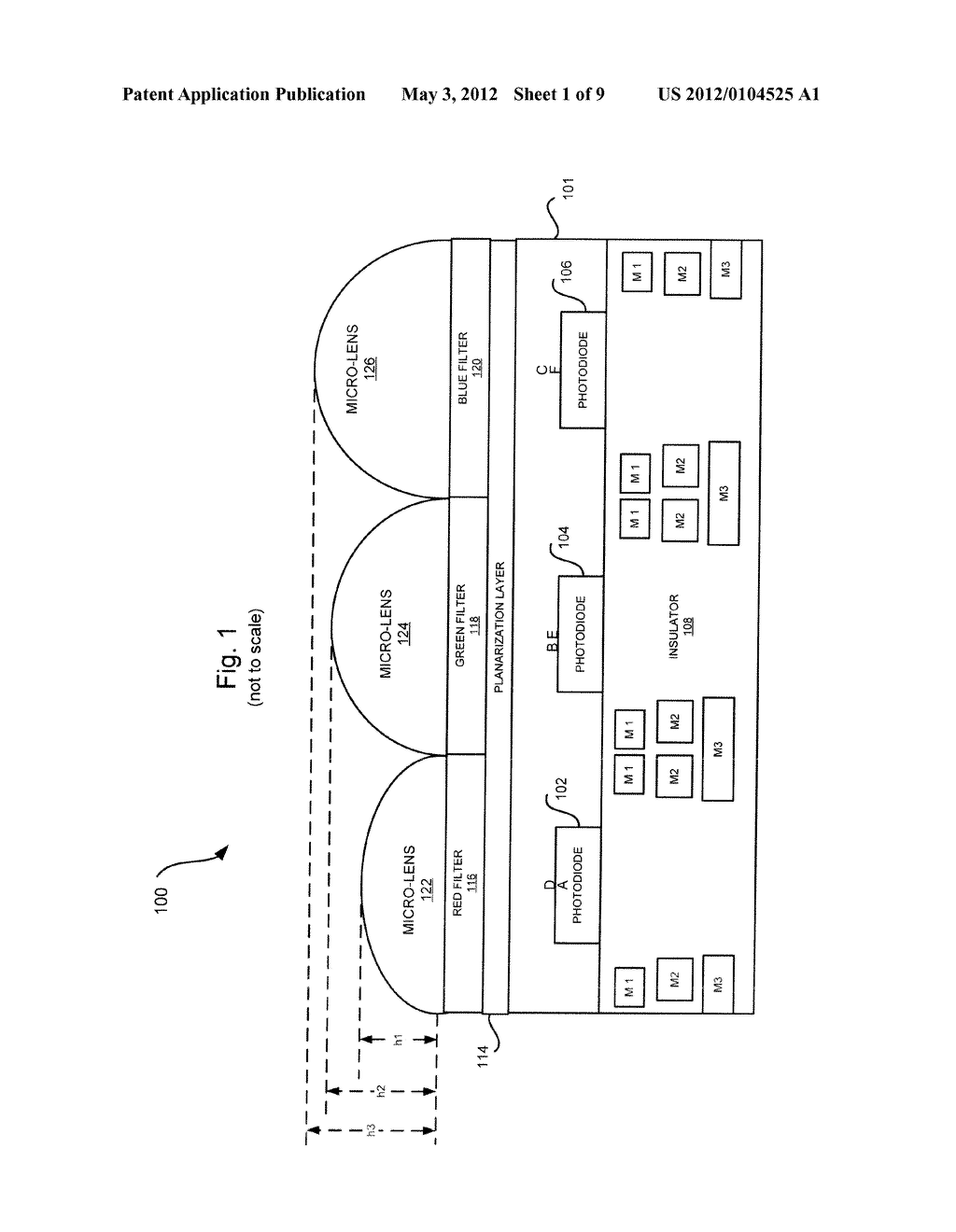 IMAGE SENSOR WITH COLOR PIXELS HAVING UNIFORM LIGHT ABSORPTION DEPTHS - diagram, schematic, and image 02